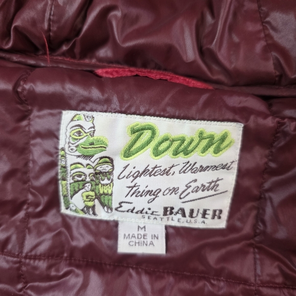Eddie Bauer EB550 Red Puffer Gorecore jacket - Picture 12 of 16